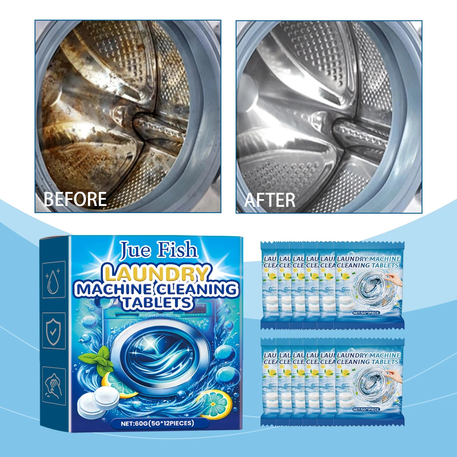 WashFizz – Deep Cleaning Tablets for Washing Machines